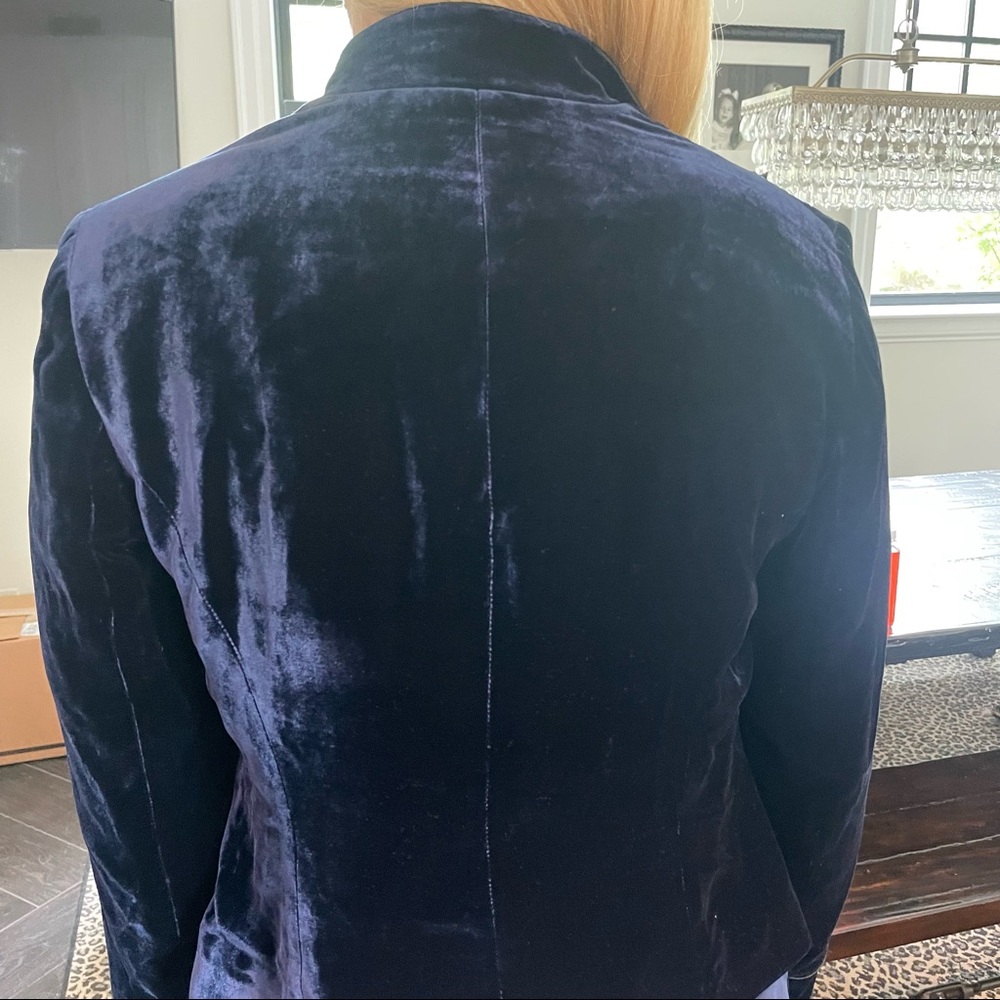 Velvet Double Breasted Button Jacket - image 6